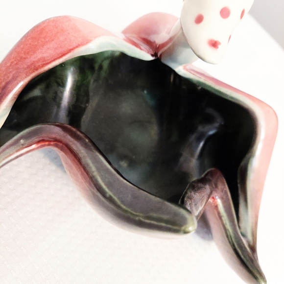 Hull Pottery Duck Planter Goose Bandana Spread Wings Art Deco 50s - Picture 6 of 7